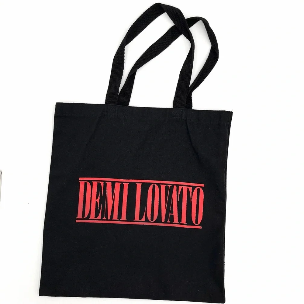 Demi Lovato Holy Fvck Tour Black VIP Tote Bag with Red Print